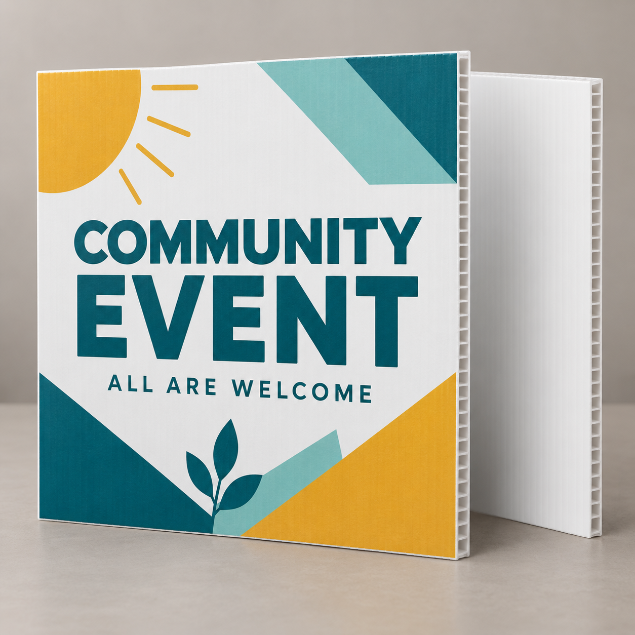 10mm Coroplast Signs — 10 x 10