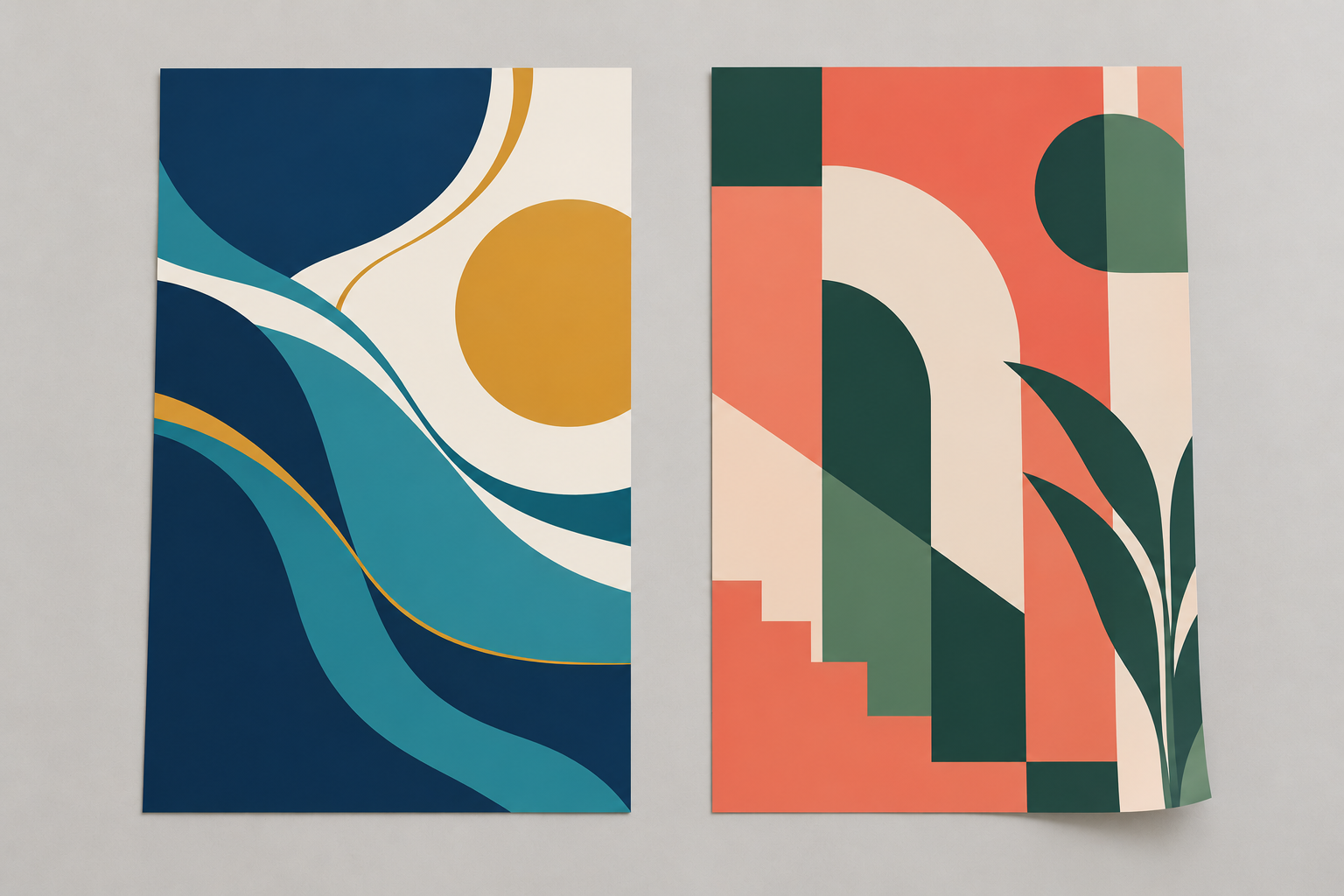 Front and back views of the same double-sided banner. No grommets, hems or pole pockets.