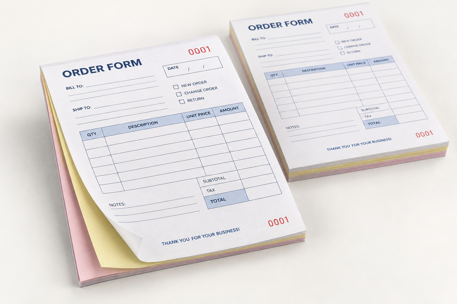 3-part NCR Forms w Variable Numbering