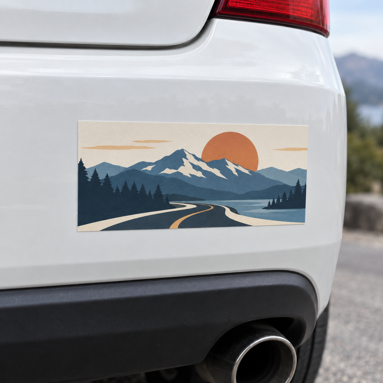 Adhesive Vinyl Bumper Sticker