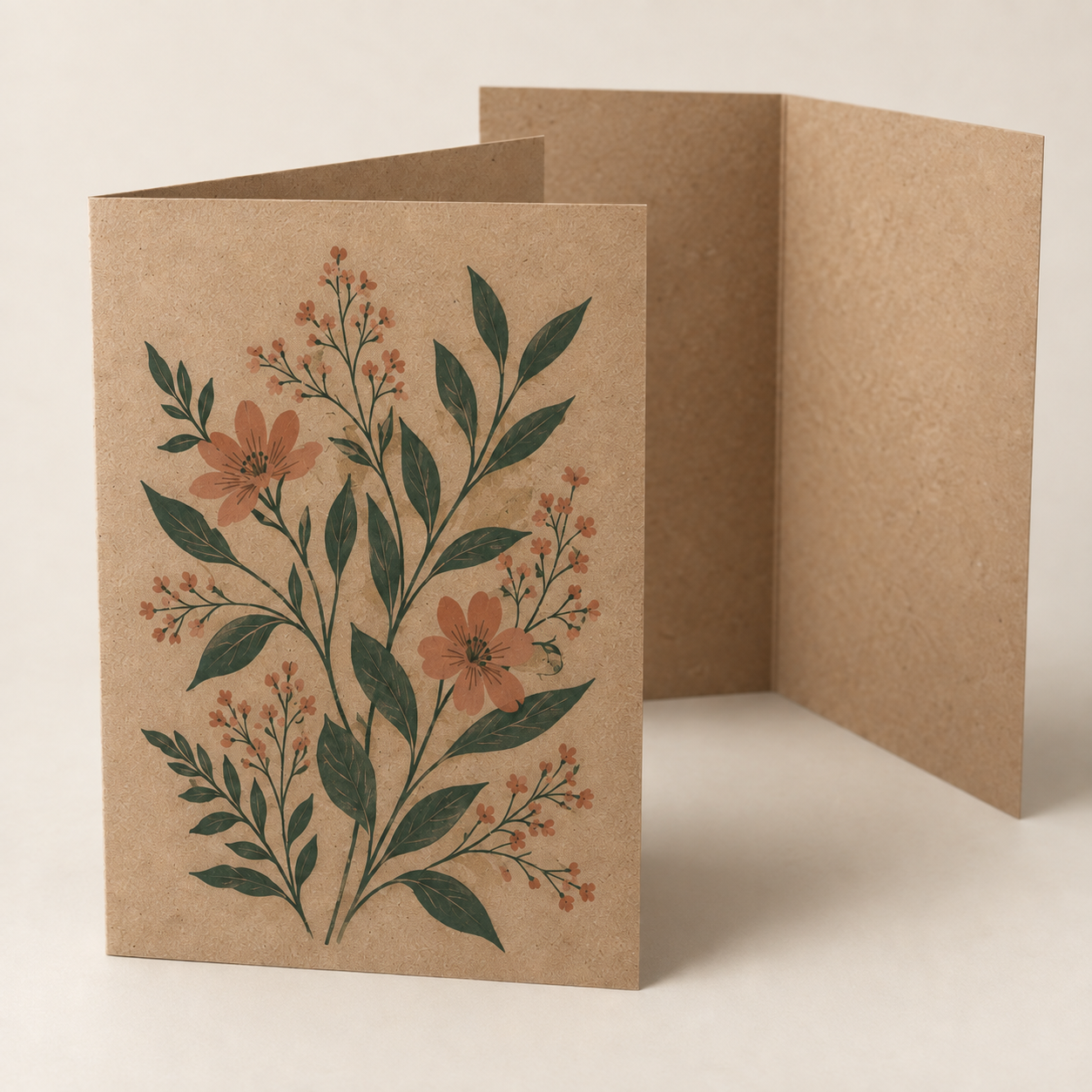Brown Kraft Greeting Cards