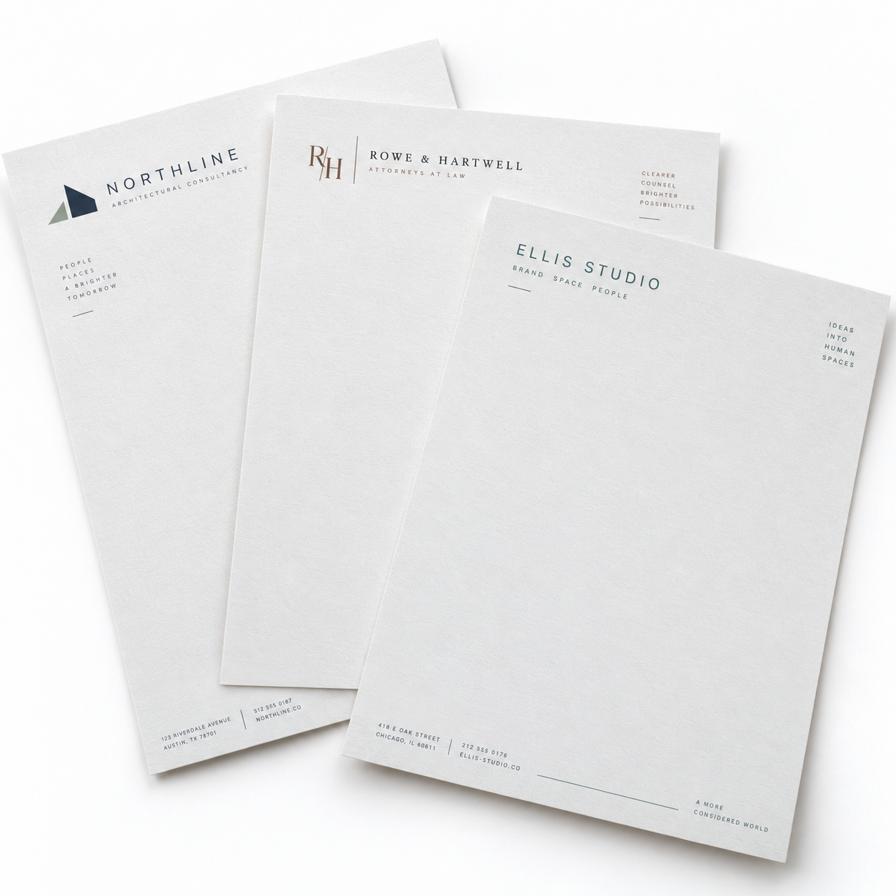 Linen Uncoated Letterheads