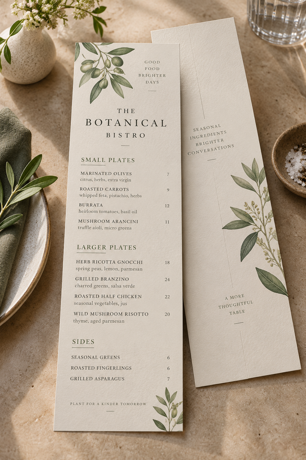 Natural Menus