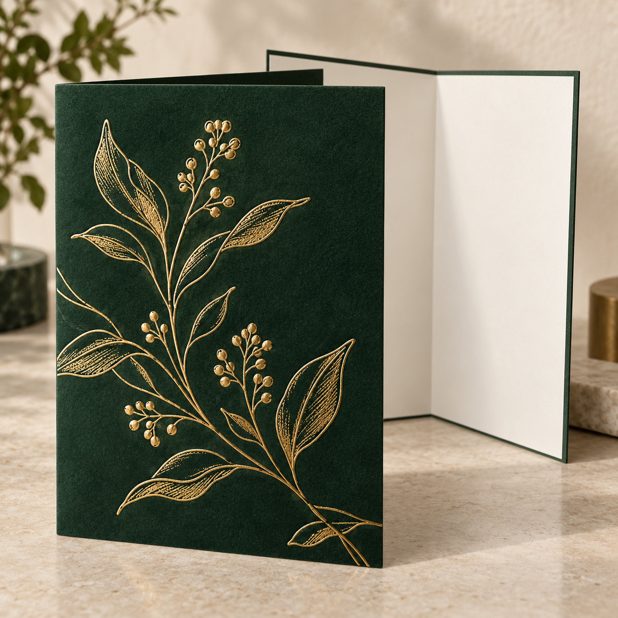 Raised Foil Greeting Cards