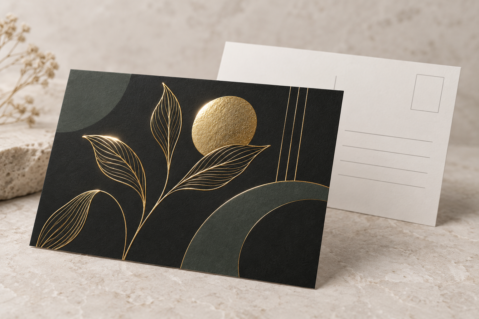 Raised Foil Postcards