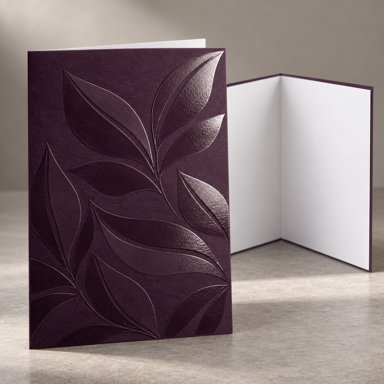 Raised Spot UV Greeting Cards