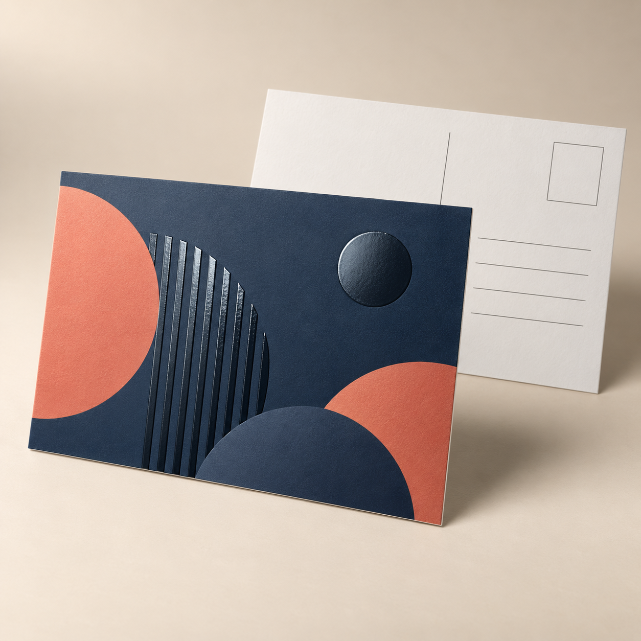 Raised Spot UV Postcards