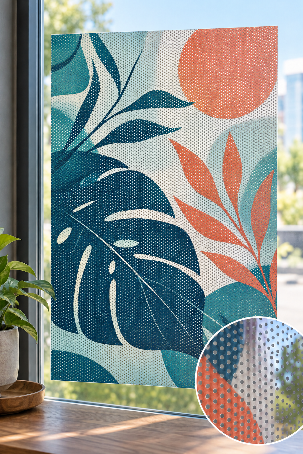 See-Through Perforated Window Vinyl Graphic