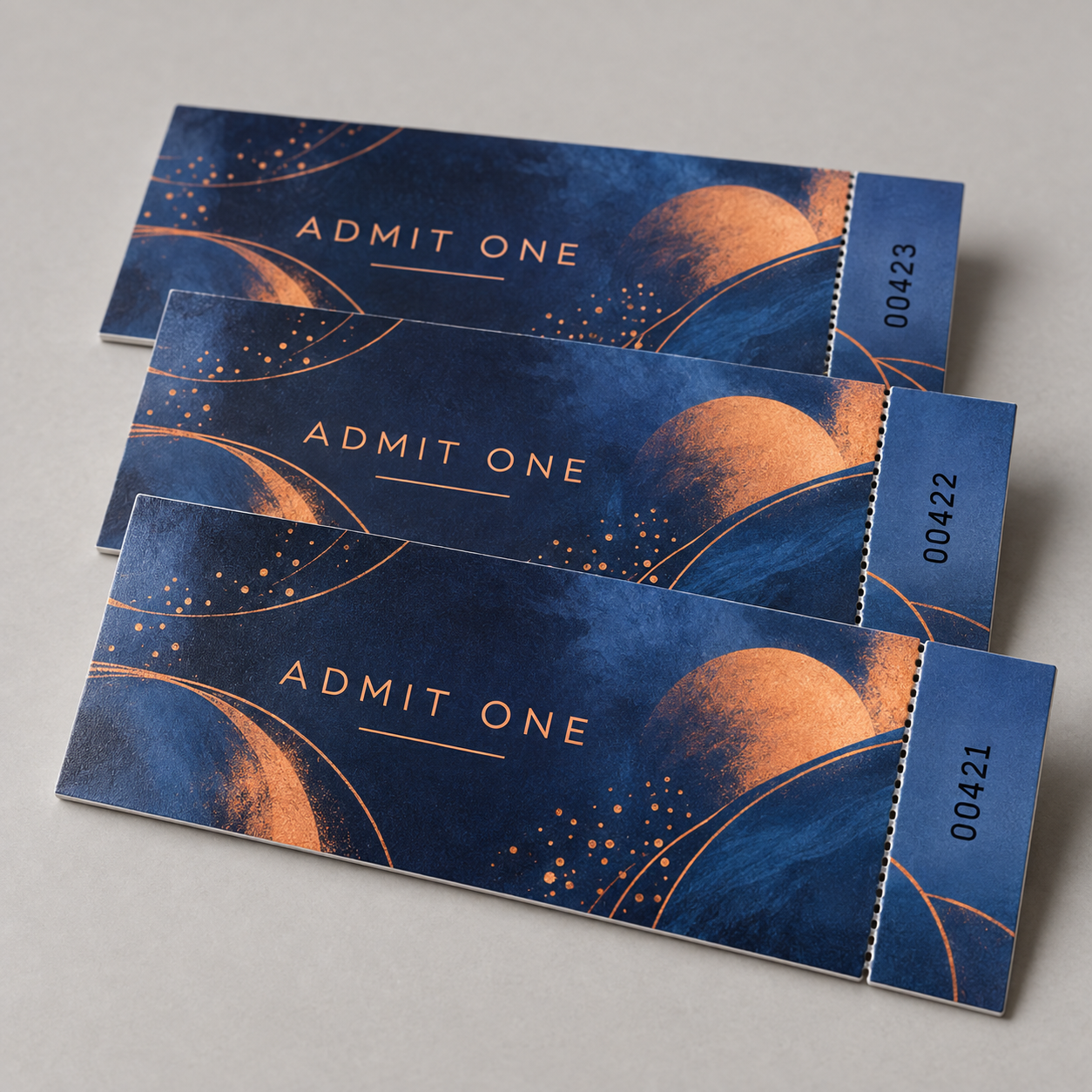 Variable Numbering Event Tickets