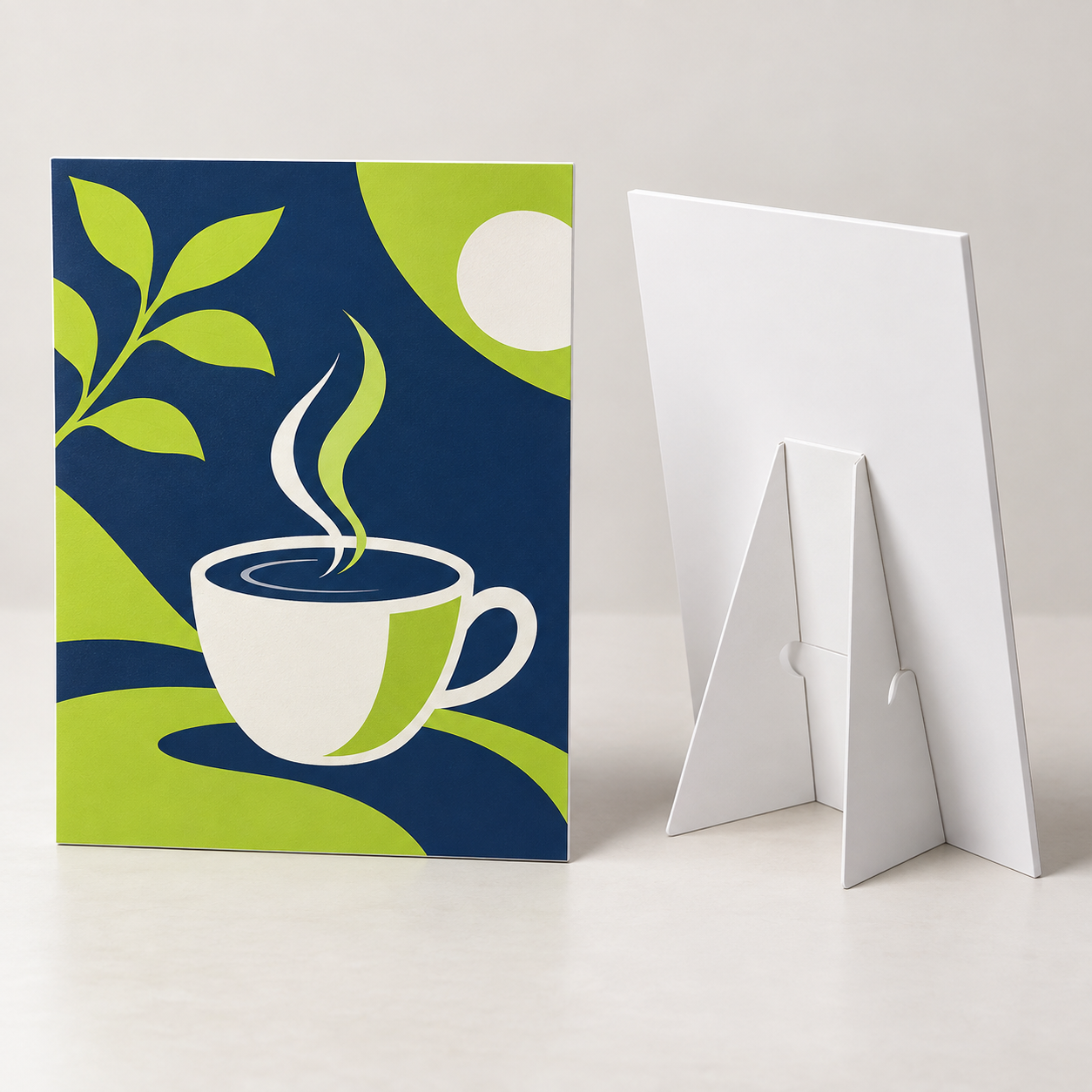 White PVC Counter Cards
