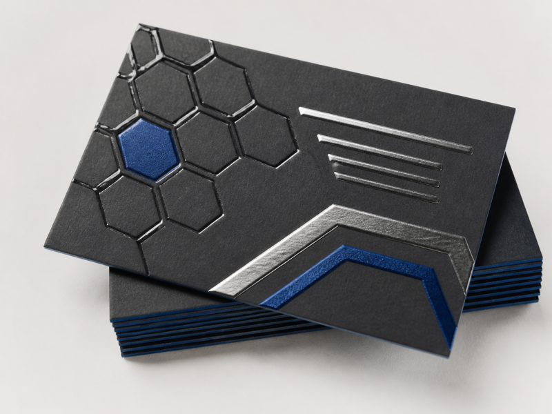 Dual Raised Business Cards