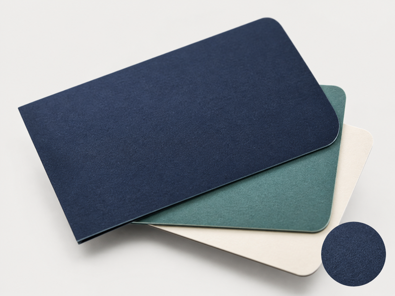 Suede Business Cards