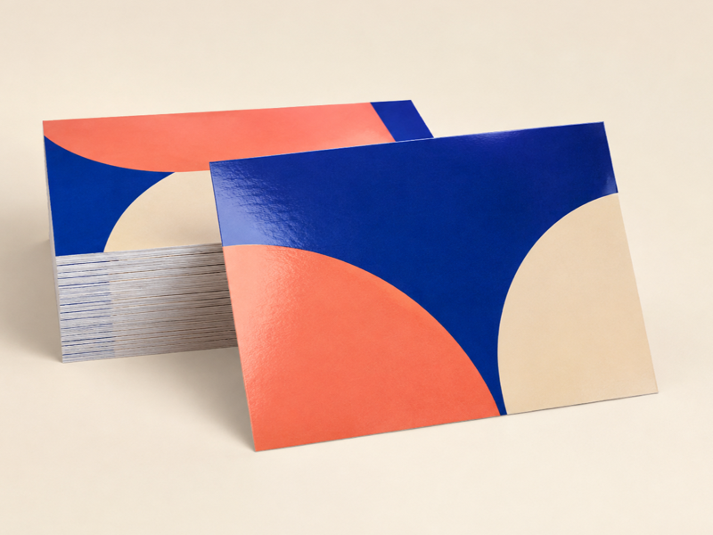 14PT Postcards product mockup