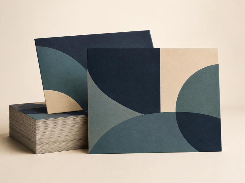 16PT Postcards product mockup