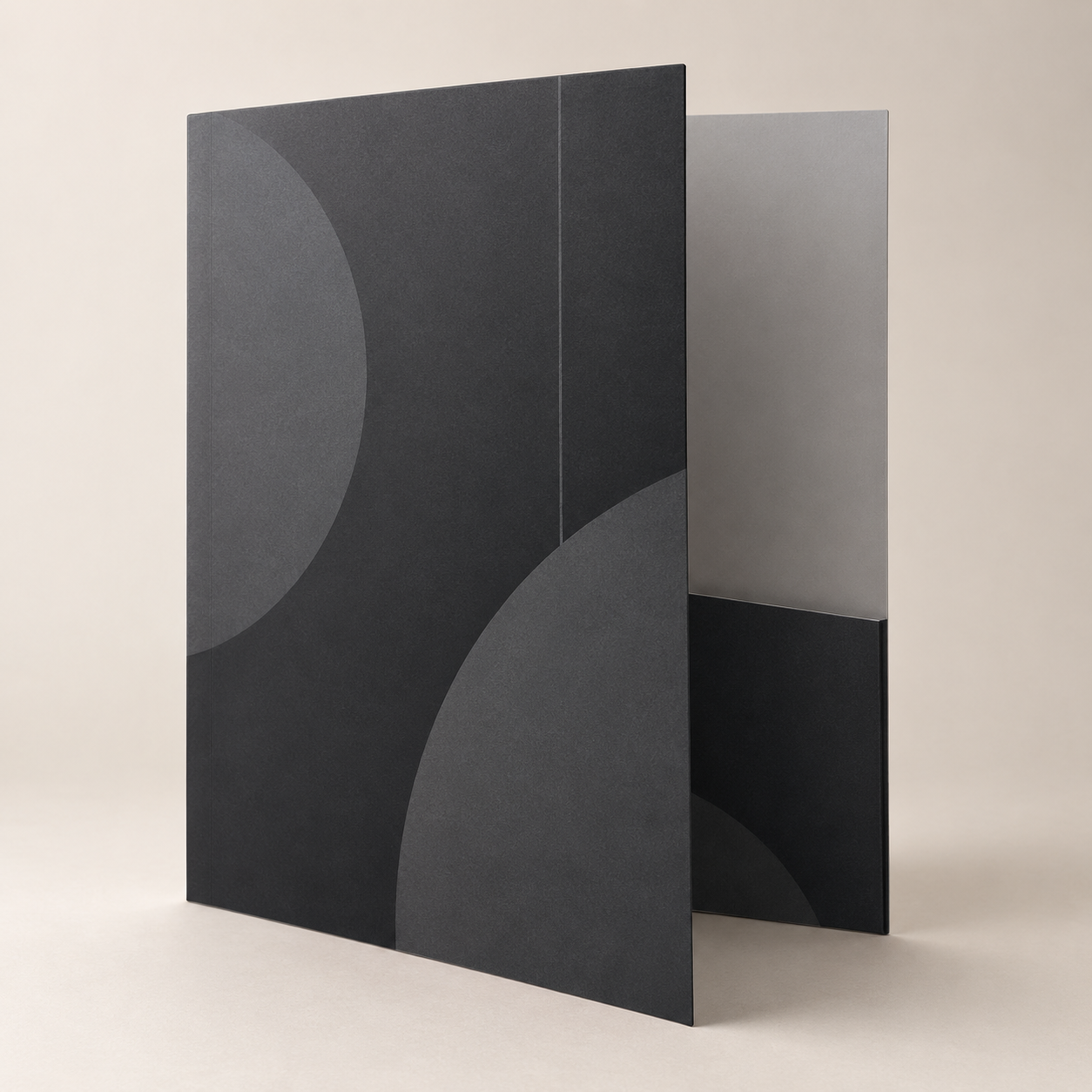 Suede Presentation Folder with soft velvet lamination