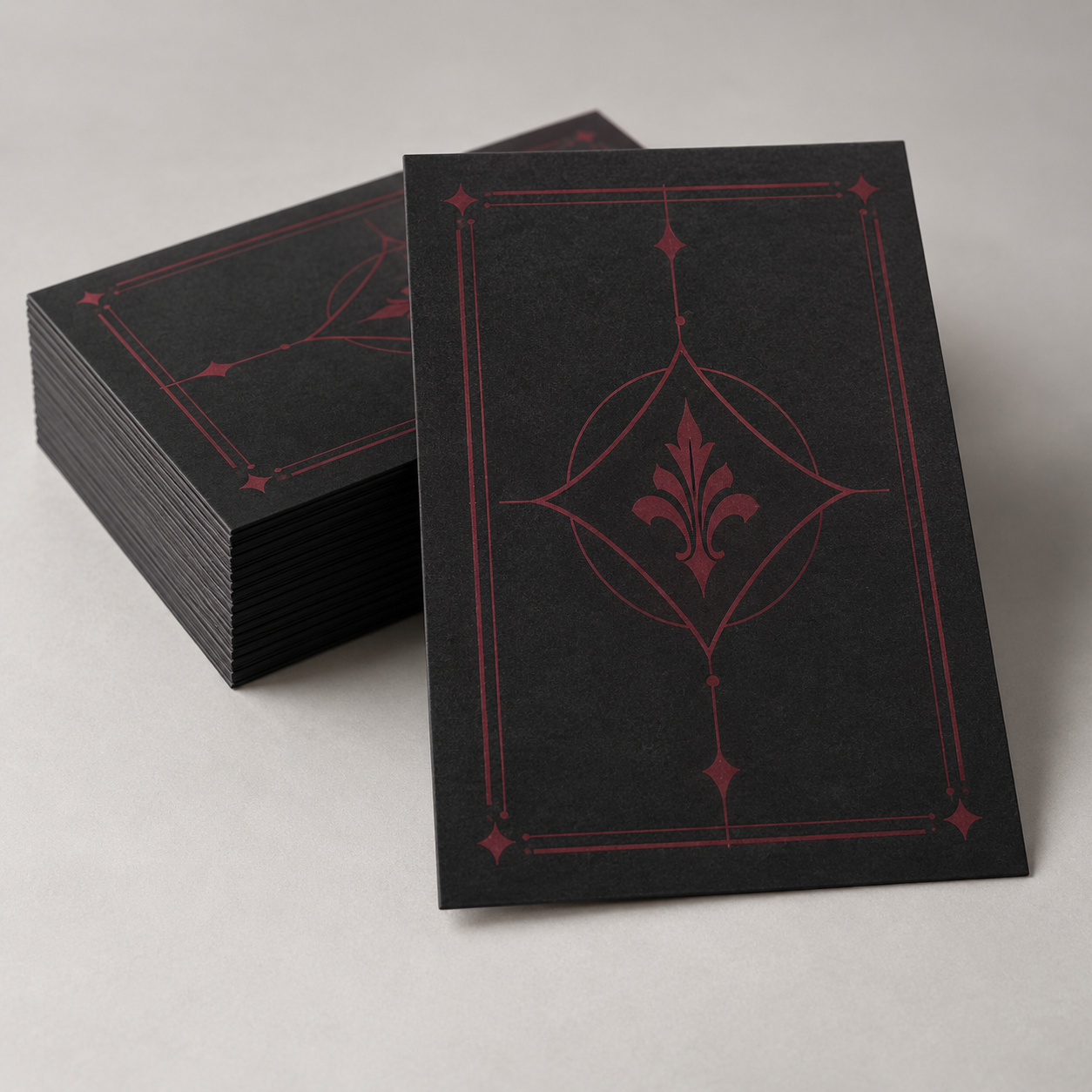 Suede Announcement Cards